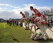 16 April 2016; The Cork bench celebrate at the final whistle. Eirgrid GAA Football Under 21 All-Ireland Championship semi-final, Cork v Monaghan. O'Connor Park, Tullamore, Co. Offaly.  Picture credit: Sam Barnes / SPORTSFILE