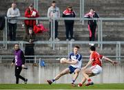 16 April 2016; Conor McCarthy, Monaghan, in action against Stephen Cronin, Cork. Eirgrid GAA Football Under 21 All-Ireland Championship semi-final, Cork v Monaghan. O'Connor Park, Tullamore, Co. Offaly.  Picture credit: Sam Barnes / SPORTSFILE