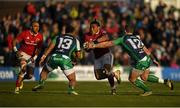 16 April 2016; Francis Saili, Munster, in action against Bundee Aki, 13, and Peter Robb, Connacht. Guinness PRO12 Round 20, Connacht v Munster. The Sportsground, Galway.  Picture credit: Stephen McCarthy / SPORTSFILE
