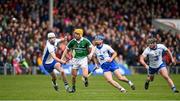 17 April 2016; Seanie O'Brien, Limerick, in action against Shane Bennett, left, Michael Walsh, and Patrick Curran, Waterford. Allianz Hurling League, Division 1, semi-final, Waterford v Limerick. Semple Stadium, Thurles, Co. Tipperary. Picture credit: Ray McManus / SPORTSFILE