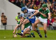 17 April 2016; Austin Gleeson, Waterford, in action against Gavin O'Mahony, left, and Ronan Lynch, Limerick. Allianz Hurling League, Division 1, semi-final, Waterford v Limerick. Semple Stadium, Thurles, Co. Tipperary. Picture credit: Ray McManus / SPORTSFILE