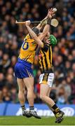 17 April 2016; John Conlon, Clare, in action against Joey Holden, Kilkenny. Allianz Hurling League Division 1 Semi-Final, Kilkenny v Clare. Semple Stadium, Thurles, Co. Tipperary. Picture credit: Stephen McCarthy / SPORTSFILE