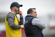 17 April 2016; Clare manager Davy Fitzgerald and selector Donal Og Cusack, left. Allianz Hurling League Division 1 Semi-Final, Kilkenny v Clare. Semple Stadium, Thurles, Co. Tipperary. Picture credit: Stephen McCarthy / SPORTSFILE