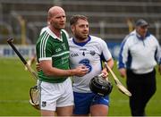 17 April 2016; Noel Connors, Waterford, and James Ryan, Limerick, after the game. Allianz Hurling League, Division 1, semi-final, Waterford v Limerick. Semple Stadium, Thurles, Co. Tipperary. Picture credit: Ray McManus / SPORTSFILE