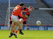 25 April 2010; Kalum King, Down, in action against Andy Mallon, Armagh. Allianz GAA Football National League Division 2 Final, Down v Armagh, Croke Park, Dublin. Picture credit: Pat Murphy / SPORTSFILE