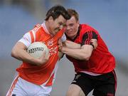 25 April 2010; Stefan Forker, Armagh, in action against Brendan Donaghy, Down. Allianz GAA Football National League Division 2 Final, Down v Armagh, Croke Park, Dublin. Picture credit: Pat Murphy / SPORTSFILE