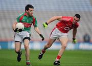 25 April 2010; Kevin McLoughlin, Mayo, in action against Noel O'Leary, Cork. Allianz GAA Football National League Division 1 Final, Cork v Mayo, Croke Park, Dublin. Picture credit: Pat Murphy / SPORTSFILE