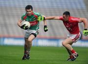 25 April 2010; Kevin McLoughlin, Mayo, in action against Noel O'Leary, Cork. Allianz GAA Football National League Division 1 Final, Cork v Mayo, Croke Park, Dublin. Picture credit: Pat Murphy / SPORTSFILE