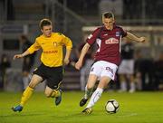 26 April 2010; Anto Flood, Galway United, in action against Gareth Coughlan, St Patrick's Athletic. Airtricity League Premier Division, Galway United v St Patrick's Athletic, Terryland Park, Galway. Picture credit: David Maher / SPORTSFILE