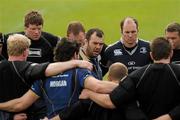 27 April 2010; Leinster Head Coach Michael Cheika speaks to his players during squad training ahead of their Heineken Cup Semi-Final against Toulouse on Saturday. Belfield Bowl, Belfield, UCD, Dublin. Picture credit: Pat Murphy / SPORTSFILE