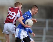 17 March 2010; Caolan Mooney, St Colmans, Newry, in action against Stefan Tierney, Omagh CBS. BT MacRory Cup Final, Omagh CBS v St Colmans, Newry, Casement Park, Belfast, Co. Antrim. Picture credit: Oliver McVeigh / SPORTSFILE