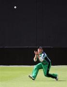 27 April 2010; Ireland's Gary Wilson gets in possition to take a New Zealand ball on the boundry. 2010 Twenty20 Cricket World Cup Warm Up, Ireland v New Zealand, Providence, Guayana. Picture credit: Handout / Barry Chambers / RSA / Cricket Ireland Via SPORTSFILE