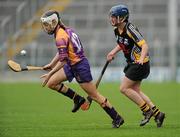 24 April 2010; Kate Kelly, Wexford, in action against Ann Dalton, Kilkenny. Division 1 Camogie National League Final, Offaly v Wexford, Semple Stadium, Thurles, Co. Tipperary. Picture credit: Brian Lawless / SPORTSFILE