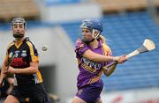 24 April 2010; Katrina Parrock, Wexford, in action against Elaine Aylward, Kilkenny. Division 1 Camogie National League Final, Offaly v Wexford, Semple Stadium, Thurles, Co. Tipperary. Picture credit: Brian Lawless / SPORTSFILE