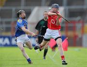 28 April 2010; Conor Lehane, Cork, in action against Justin Cahill, Tipperary. ESB GAA Munster Minor Hurling Championship Quarter-Final, Cork v Tipperary, Pairc Ui Chaoimh, Cork. Picture credit: Matt Browne / SPORTSFILE