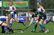 29 April 2010; Eimear Cregan, Ireland, in action against Scotland. Hockey BDO World Qualifier, Ireland v Scotland, Manquehue Hockey Club, Santiago, Chile. Picture syndicated by SPORTSFILE on behalf of the IHA for editorial use