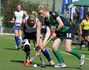 29 April 2010; Ireland's Julia O'Halloran in action against Scotland. Hockey BDO World Cup Qualifier, Ireland v Scotland, Manquehue Hockey Club, Santiago, Chile. Picture syndicated by SPORTSFILE on behalf of the IHA