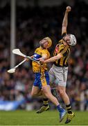 17 April 2016; Lester Ryan, Kilkenny, in action against Conor McGrath, Clare. Allianz Hurling League Division 1 Semi-Final, Kilkenny v Clare. Semple Stadium, Thurles, Co. Tipperary. Picture credit: Stephen McCarthy / SPORTSFILE