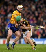 17 April 2016; Eoin Murphy, Kilkenny, in action against Conor McGrath, Clare. Allianz Hurling League Division 1 Semi-Final, Kilkenny v Clare. Semple Stadium, Thurles, Co. Tipperary. Picture credit: Stephen McCarthy / SPORTSFILE