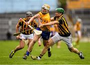 17 April 2016; Aaron Cuningham, Clare, in action against Shane Prendergast, Kilkenny. Allianz Hurling League Division 1 Semi-Final, Kilkenny v Clare. Semple Stadium, Thurles, Co. Tipperary. Picture credit: Stephen McCarthy / SPORTSFILE