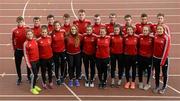16 April 2016; The IT Carlow squad. Irish Universities Athletic Association Track & Field Championships 2016, Day 1. Morton Stadium, Santry, Co. Dublin. Picture credit: Oliver McVeigh / SPORTSFILE