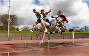 16 April 2016; A general view during the Mens 3000M steeplechase event. Irish Universities Athletic Association Track & Field Championships 2016, Day 1. Morton Stadium, Santry, Co. Dublin. Picture credit: Oliver McVeigh / SPORTSFILE