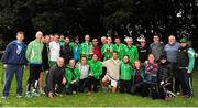 17 April 2016; The Raheny Shamrock AC team and supporters at the GloHealth AAI National Road Relays. Raheny, Dublin. Picture credit : Tomás Greally /  SPORTSFILE