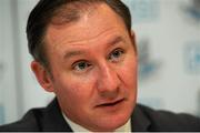 19 April 2016; Dublin manager Jim Gavin during a press conference. Dublin Football Press Conference, Gibson Hotel, Dublin. Picture credit: Seb Daly / SPORTSFILE