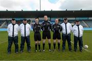 16 April 2016; Officials, from left, Joe Walsh, John Langton, Patrick Coyle, Seamus Mulhare, David Fedigan, Phil Keogh, and Gerry Cassidy.  Electric Ireland Leinster GAA Football Minor Championship First Round, Dublin v Offaly. Parnell Park, Dublin.  Picture credit: Cody Glenn / SPORTSFILE
