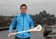19 April 2016; Dublin hurler Paul Schutte at the launch of AIG Insurance’s Telematics car insurance. The product, aimed at 21-34 year olds, is designed to encourage and reward safe driving in Ireland by offering up to a 30% discount to those who display high standards of driving. For more information log on to www.aig.ie or call 1890 27 27 27. AIG, International Financial Services Centre, Dublin. Picture credit: Stephen McCarthy / SPORTSFILE