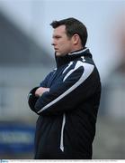 24 April 2010; The Salthill Devon manager Emlyn Long watches the game. Airtricity League First Division, Mervue United v Salthill Devon, Terryland Park, Galway. Picture credit: Ray McManus / SPORTSFILE