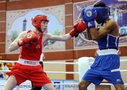30 April 2010; Ryan Burnett, Ireland, left, in action against Vikas Krishan, India, during their 48 Kg bout. AIBA Youth World Championships, Baku, Azerbeijan. Picture syndicated by SPORTSFILE on behalf of the AIBA