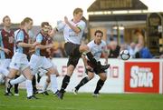 30 April 2010; Garry Breen, Dundalk, shoots to score his side's second goal. Airtricity League Premier Division, Drogheda United v Dundalk, Hunky Dorys Park, Drogheda, Co. Louth. Photo by Sportsfile