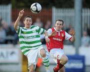 30 April 2010; Bily Dennehy, Shamrock Rovers, in action against Derek Pender, St Patrick's Athletic. Airtricity League Premier Division, St Patrick's Athletic v Shamrock Rovers, Richmond Park, Inchicore, Dublin. Picture credit: Matt Browne / SPORTSFILE