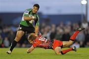 30 April 2010; Niva Ta'auso Connacht, in action against Jonny Wilkinson, RC Toulon. Amlin Challenge Cup Semi-Final, Connacht v RC Toulon, Sportsground, Galway. Picture credit: Ray Ryan / SPORTSFILE