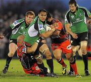 30 April 2010; George Nauopu, Connacht, in action against Timothy Ryan, RC Toulon. Amlin Challenge Cup Semi-Final, Connacht v RC Toulon, Sportsground, Galway. Picture credit: Ray Ryan / SPORTSFILE