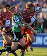 30 April 2010; Ian Keatley and Johnny O'Connor, Connacht, in action against Jonathon Wilkinson, RC Toulon. Amlin Challenge Cup Semi-Final, Connacht v RC Toulon, Sportsground, Galway. Picture credit: Ray Ryan / SPORTSFILE