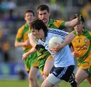 1 May 2010; Gary Sweeny, Dublin, in action against Paddy McGrath, Donegal. Cadbury GAA Football Under 21 All-Ireland Championship Final, Dublin v Donegal, Kingspan Breffni Park, Cavan. Picture credit: Oliver McVeigh / SPORTSFILE