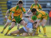 1 May 2010; Ted Furman, Dublin, in action against Declan Walsh and Paddy McGrath, Donegal. Cadbury GAA Football Under 21 All-Ireland Championship Final, Dublin v Donegal, Kingspan Breffni Park, Cavan. Picture credit: Oliver McVeigh / SPORTSFILE