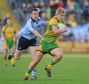 1 May 2010; Conor Glasson, Donegal, in action against Barry O'Rourke, Dublin. Cadbury GAA Football Under 21 All-Ireland Championship Final, Dublin v Donegal, Kingspan Breffni Park, Cavan. Picture credit: Oliver McVeigh / SPORTSFILE