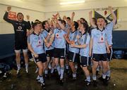 1 May 2010; Dublin players celebrate in the dressing romm after the game. Cadbury GAA Football Under 21 All-Ireland Championship Final, Dublin v Donegal, Kingspan Breffni Park, Cavan. Picture credit: Dáire Brennan / SPORTSFILE