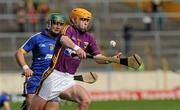 2 May 2010; Eoin Quigley, Wexford, in action againsy Brian O'Connell, Clare. Allianz GAA Hurling National League Division 2 Final, Clare v Wexford, Semple Stadium, Thurles, Co Tipperary. Picture credit: Ray McManus / SPORTSFILE