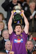 2 May 2010; The Wexford captain Diarmuid Lyng lifts the cup. Allianz GAA Hurling National League Division 2 Final, Clare v Wexford, Semple Stadium, Thurles, Co Tipperary. Picture credit: Ray McManus / SPORTSFILE