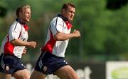 28 May 2001; Jeremy Davidson during a British and Irish Lions Training Session at the Army Rugby Playing Fields in Aldershot, England. Photo by Matt Browne/Sportsfile