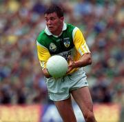 27 May 2001; Ciaran McManus of Offaly during the Bank of Ireland Leinster Senior Football Championship Quarter-Final match between Offaly and Laois at Croke Park in Dublin. Photo by Damien Eagers/Sportsfile