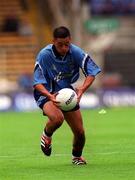 27 May 2001; Jason Sherlock of Dublin during the Bank of Ireland Leinster Senior Football Championship Quarter-Final match between Dublin and Longford at Croke Park in Dublin. Photo by Damien Eagers/Sportsfile