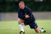 29 May 2001; Roy Keane during a Republic of Ireland Training Session at AUL grounds in Clonshaugh, Dublin. Photo by David Maher/Sportsfile