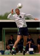 31 May 2001; Niall Quinn during a Republic of Ireland Training Session at John Hyland Park in Baldonnell, Dublin. Photo by Damien Eagers/Sportsfile