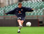 1 June 2001; David Connolly during a Republic of Ireland Training Session at Lansdowne Road in Dublin. Photo by David Maher/Sportsfile