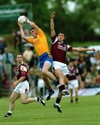 3 June 2001; Seamus O'Neill of Roscommon wins possession of a high ball against Joe Bergin of Galway during the Bank of Ireland Connacht Senior Football Championship Semi-Final match between Galway and Roscommon at Tuam Stadium in Tuam, Galway. Photo by Damien Eagers/Sportsfile